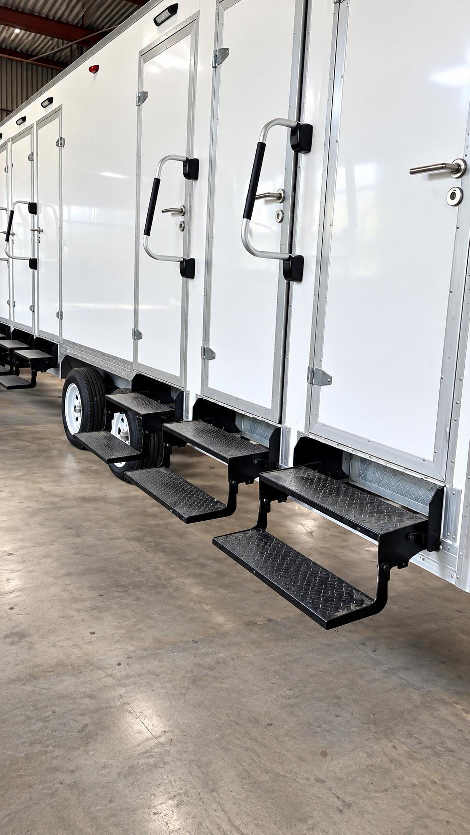 22ft luxury shower restroom combination trailer 6 stall exterior