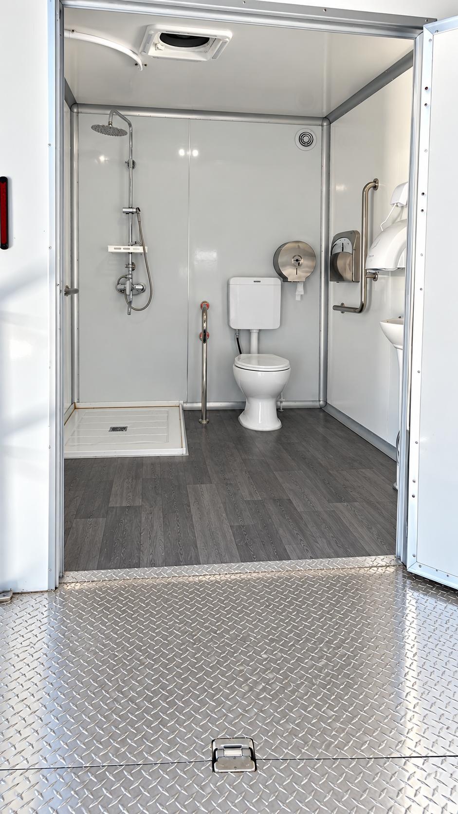 Ada accessible shower restroom trailer