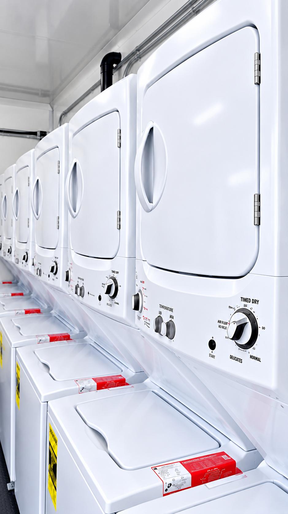 24ft temporary laundry trailer interior