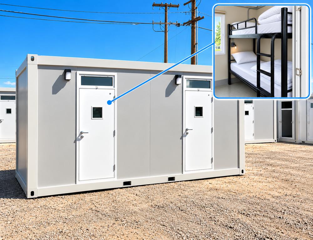 Sleeper trailer 2 stall exterior with bunk room