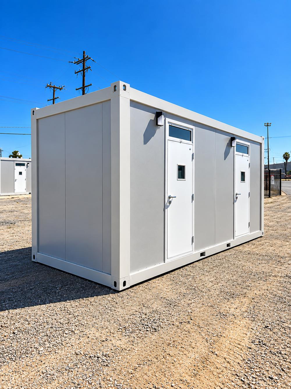 Sleeper trailer 2 stall side exterior