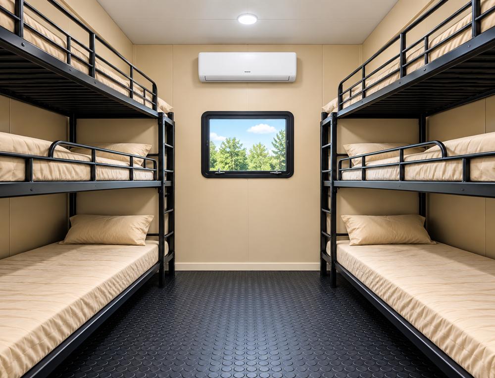 20ft vip accommodation multiple bunk beds